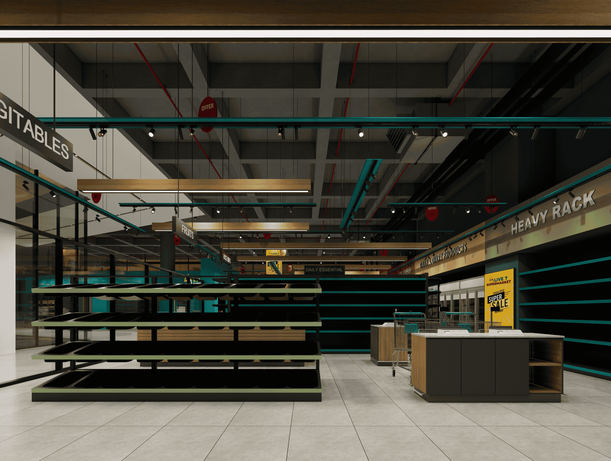 Supermarkets & Mini marts